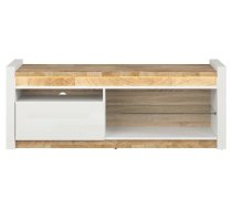 TV Galds Black Red White Alameda, 46x147x55cm, Ozols/Balts (S420-RTV1S-BIP/DWM/BIP)