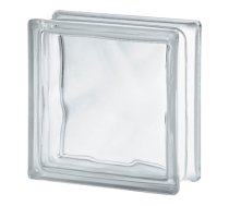 Stikla bloks Seves Basic Clear Wave, caurspīdīgs 190x190x80mm