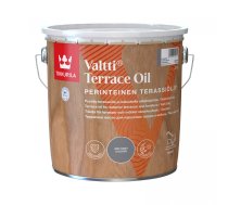 Tonēta Eļļa Tikkurila Valtti Terrace Oil uz šķīdinātāja bāzes mēbelēm un terasēm, pelēka 2,7L