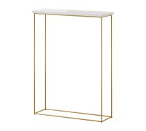 Bāra Galds Adrk Sili, 20x60x80cm, Balts/Zelts (CT-SIL-G-WS)