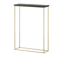 Bāra Galds Adrk Sili, 20x60x80cm, Melns/Zelts (CT-SIL-G-B)