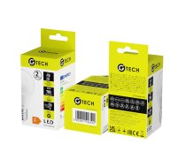 G-TECH LED spuldze, A60, SMD2835, E27, 9 W, 760 lm, 78 mA, AC220-240 V, 50-60 Hz, 200°, 3000K