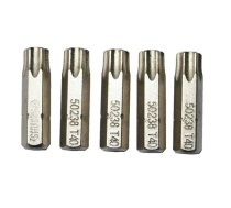 1/4" (6.3mm) Dr TORX uzgalis, 5gab. - T20 x 25mm