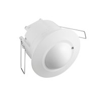 Mikroviļņu kustības sensors CM-5, maks. 1200 W, noteikšanas leņķis 360°, diapazons 1-8 m ± 1.5- 3.5 m, IP20, balts