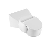 Mikroviļņu kustības sensors CM-9, maks. 1200 W, noteikšanas leņķis 180°, diapazons 5-15 m ± 1.5-3.5 m, IP65, balts