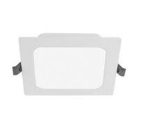 G-TECH LED gaismeklis FABRO, 6 W, 540 lm, 4000K, AC220-240V, IP40, iebūvējamais, kvadrātveida, balts