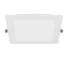 G-TECH LED gaismeklis FABRO, 12 W, 1200 lm, 4000K, AC220-240V, IP40, iebūvējamais, kvadrātveida, balts