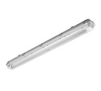 G-TECH Hermētiskais gaismeklis 2x120 T8 LED (vienpusējs pieslēgums), G13, IP65, IK06, ABS/PS, pelēks