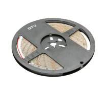 Flash lente 2835, 300 LED silti balta, 33W, ūdensizturīga 8mm, Rullis 5m, 12V