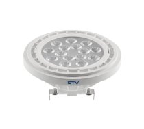 LED Spuldze AR111, 12.5 W, 1100 lm, 3000K, G53, DC12V, 40°, balta