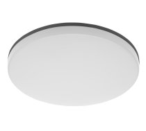 LED gaismeklis BESA, 24 W, 2400 lm, 3000K, AC180-250V, IP54, IK10, PC+PC, apaļš, aptumšojams, melns