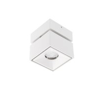 LED gaismeklis BIANCO CCT, 8 W, 680 lm, Ra≥80, IP20, 36°, 2700/3300/4000K, kvadrātveida, balts