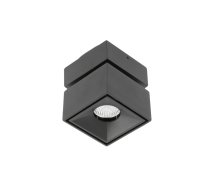 LED gaismeklis BIANCO CCT, 8 W, 680 lm, Ra≥80, IP20, 36°, 2700/3300/4000K, kvadrātveida, melns