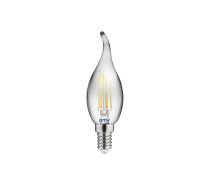 LED spuldze E14, C35L, 4 W, 300 lm, 2700K, AC220-240V, 360°, FILAMENT pelēka