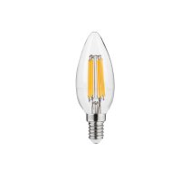 LED spuldze E14, C35, 5,8 W, 640 lm, 2700K, AC220-240V, 360°, FILAMENT