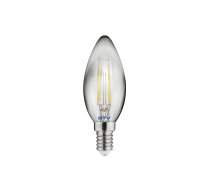 LED spuldze E14, C35, 4 W, 200 lm, 1800K, AC220-240V, 360°, FILAMENT pelēka