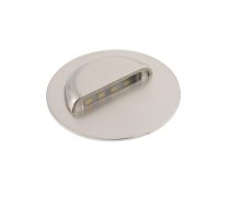 LED gaismeklis ESCADA, 0.8 W, 70 lm, 4000K, 12V, apaļš, nerūsējošais tērauds