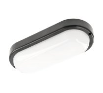 LED gaismeklis KODO, 18 W, 1620 lm, 4000K, AC180-250V, IP54, IK08, ovāls, melns