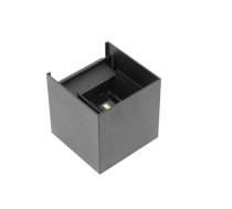 LED sienas gaismeklis MISSOURI-K, 7 W, 540 lm, 4000K, IP54, kvadrātveida, melns