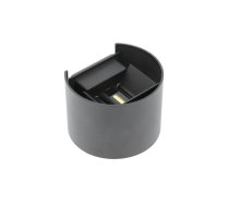 LED sienas gaismeklis MISSOURI-O, 7 W, 540 lm, 4000K, IP54, apaļš, melns