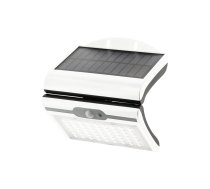 LED fasādes gaismeklis uz saules baterijas RAMOS, kustības/krēslas sensors, 300 lm, 3.7V, 1800 mAh, IP44, 6400K, balts