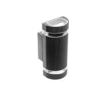 Fasādes gaismeklis divvirzienu SILVA, 2*GU10, maks. 2*50 W, IP54, melns