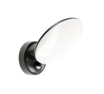 LED fasādes gaismeklis TERRO ar kustības sensoru, 10 W, 720 lm, IP54, 4000K, melns