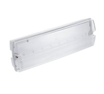 Avārijas LED gaismeklis TERNO, 3 W, 250 lm, 6400K, AC220-240V, IP65, 1 stunda, divrežīmu, TEST poga