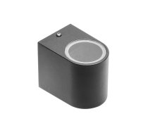 Fasādes vienvirziena gaismeklis TIAGO, GU10, maks. 35 W, IP54, melns