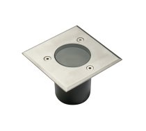 Zemes gaismeklis ALFA MINI, GU10, maks. 10 W, IP67, kvadrātveida, nerūsējošais tērauds