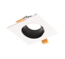 Punktveida gaismekļa korpuss ARIES IP20, PC, kvadrātveida, balts/melns