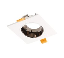 Punktveida gaismekļa korpuss ARIES IP20, PC, kvadrātveida, balts/melns hroms