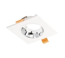 Punktveida gaismekļa korpuss ARIES IP20, PC, kvadrātveida, balts/hroms