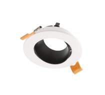 Punktveida gaismekļa korpuss ARIES, IP20, PC, Ø90*30 mm, apaļš, balts/melns