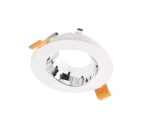 Punktveida gaismekļa korpuss ARIES, IP20, PC, Ø90*30 mm, apaļš, balts/hroms