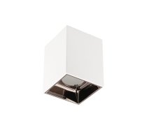 Griestu gaismekļa korpuss ARIES, PC, 77x100mm, IP20, maks. 20 W, kvadrātveida, balts/melns hroms