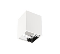 Griestu gaismekļa korpuss ARIES, PC, 77x100mm, IP20, maks. 20 W, kvadrātveida, balts/hroms