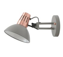 Sienas gaismeklis ARTEMIA,2164 AC220-240V,50/60Hz,1*E27, maks.40W, IP20, Diametrs16,3cm, viens, pelēks