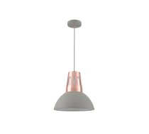 Griestu gaismeklis ARTEMIA L,2447,AC220-240V,50/60Hz,1*E27, maks.40W, IP20, 34,5cm, viens, pelēks