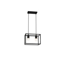 Griestu gaismeklis DIU2 ,3628, AC220-240V,50/60Hz,2*E27, IP20,30CMX18CMX20CM,dubults, melns