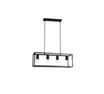 Griestu gaismeklis DIU4 ,3635, AC220-240V,50/60Hz,4*E27, IP20,60CMX18CMX20CM,četrvietīgs, melns
