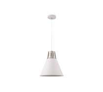 Griestu gaismeklis GIANNI L,8150,AC220-240V,50/60Hz,1*E27,maks.40W,IP20, Diametrs 32cm, viens, balts/sudrabs