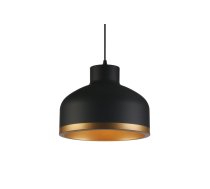 Griestu gaismeklis GOLDI 1,4090,AC220-240V,50/60Hz,1*E27, IP20, Diametrs 30 CM, viens, melns/zelts
