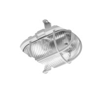 Gaismeklis SANGUESA E27 spuldzēm ar aizsargtīklu no plastmasas, maks. 40 W, AC220-240V, IP54, stikla abažūrs, balts