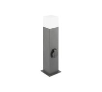 Dārza gaismeklis LARGO, E27, maks. 15 W, IP44, SCHUKO ligzda maks. 2500 W, stabs 500 mm, grafīts
