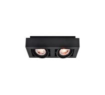Griestu gaismeklis Loid,4700,AC220-240V, 50/60 Hz, IP 20,2*GU10,ES11, dubults, melns