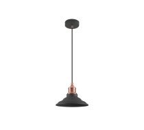Griestu gaismeklis LORET M,8731,AC220-240V,50/60Hz,1*E27, maks.40W, Diametrs 20,5cm,IP20, viens, melns