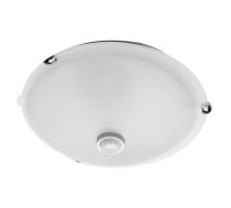 Gaismeklis ar kustības sensoru, E27 lampām, 2xE27 maks. 40 W, AC220-240V, piena difuzors, IP20, 360⁰