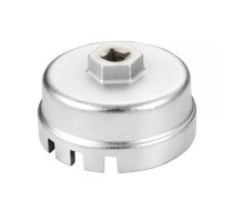 Eļļas filtra 3/8" dr. uzgriežņu atslēga 64,5 mm 14 rievas