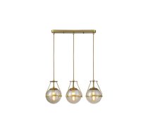 Griestu gaismeklis DROP 3 , 6335, AC220-240V, 50/60Hz, 3*E27, maks.25W, garums 68 cm, zelts